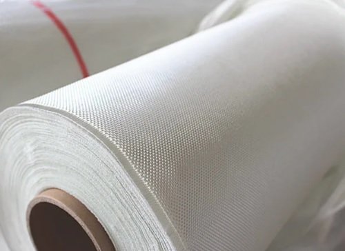 Fibreglass cloth foil supplied on jumbo rolls in different sizes and thicknesses; verify the 430/m² unit before ordering.